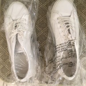 Woman by common projects white sneakers